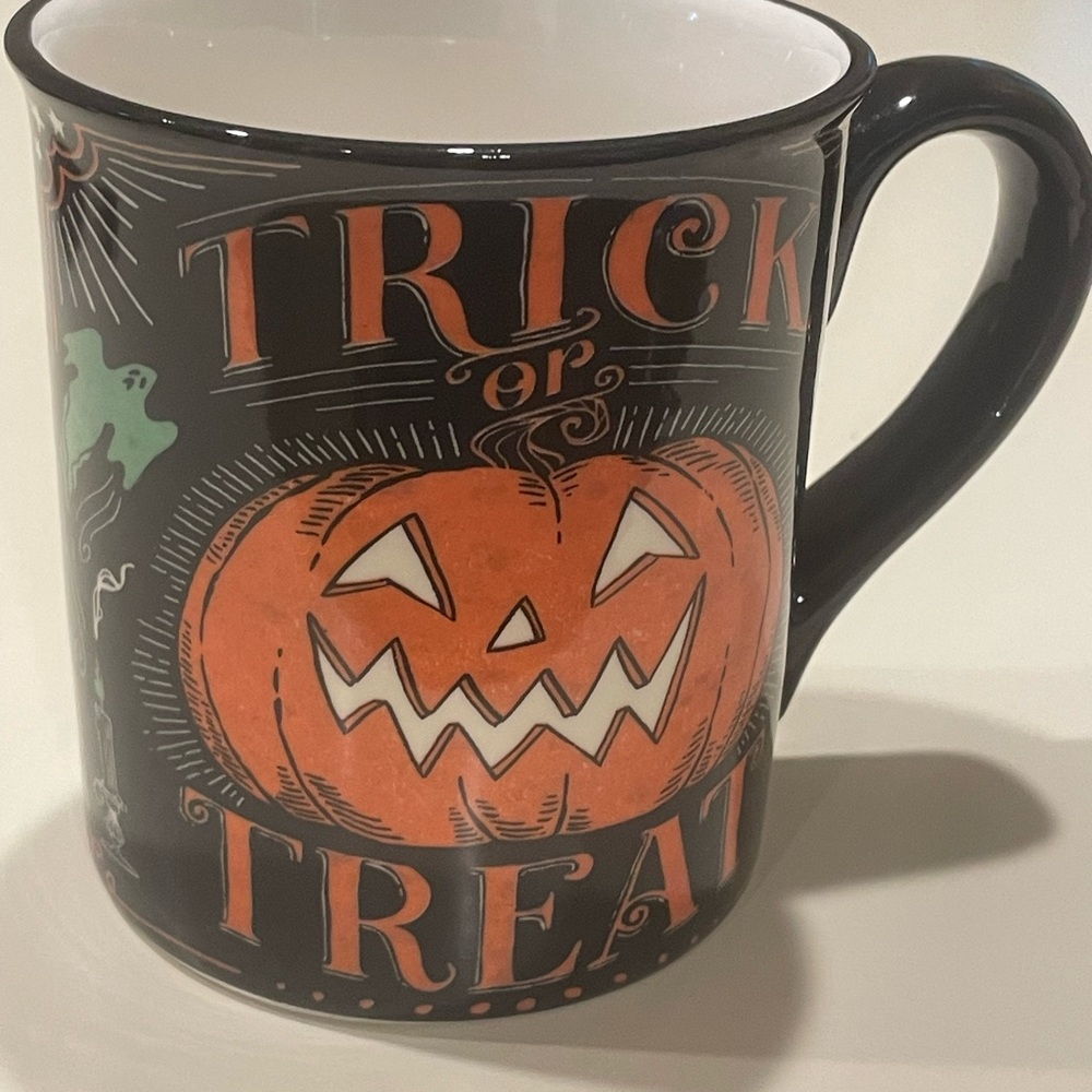 Halloween trick or treat coffee mug